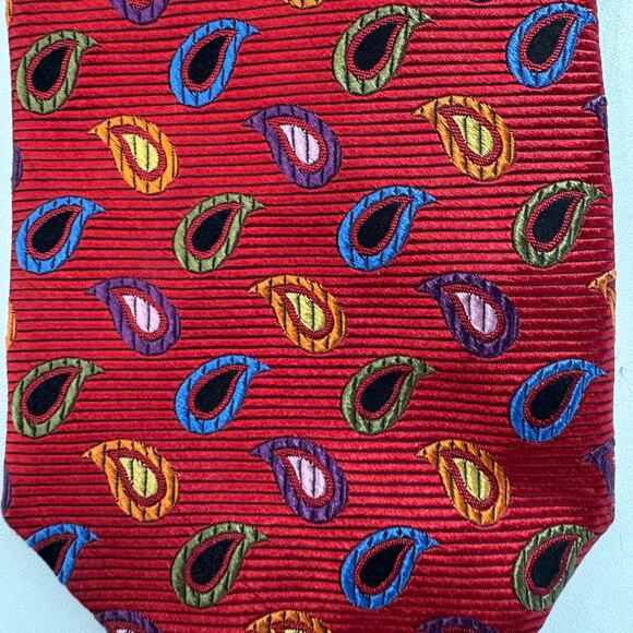 Paul Frederick - Men’s 100% Silk Neck Tie Lot of 3 Handmade Italy - Picture 4 of 7